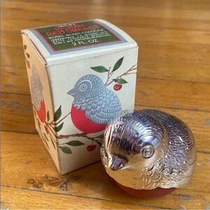 Vintage Avon Robin Red Breast Roses Roses Cologne with Box